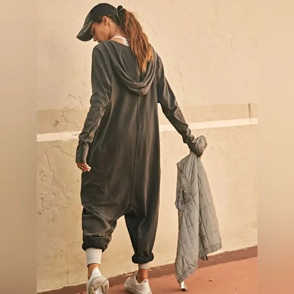 Free People Hot Shot Long Sleeve Onesie L - Picture 6 of 9